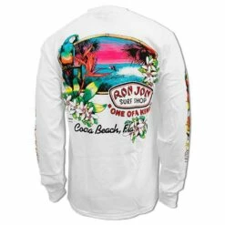 Ron Jon Paradise Surf Long Sleeve Tee -Surf Edge Shop d800x800 10030287001D white ronjon paradise surf longsleeve back