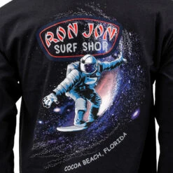 Ron Jon Astronaut Surfer Long Sleeve Tee -Surf Edge Shop d800x800 10031197095 black ron jon astronaut surfer long sleeve tee back graphic