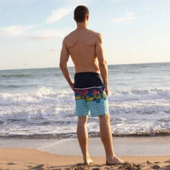 Ron Jon Blue Glister Boardshort -Surf Edge Shop d800x800 10110429080 ron jon blue glister boardshort life style 2