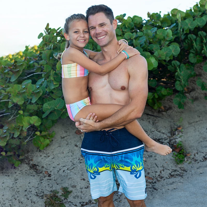 Ron Jon Light Blue Glister Boardshort 6 Ron Jon Light Blue Glister Boardshort - Image 4