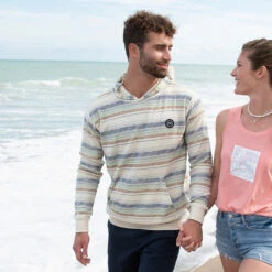 Ron Jon Sea Foam Stripe Baja Hoodie -Surf Edge Shop d800x800 10200451077 ron jon sea foam stripe baja hoodie life style 1
