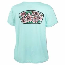 Ron Jon Ladies Hibiscus Badge Tee 7 Ron Jon Ladies Hibiscus Badge Tee -Surf Edge Shop d800x800 10300965070D mint ron jon ladies hibiscus badge 2x tee back