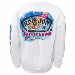 Ron Jon Maui Surf Crew Neck Pullover 11 Ron Jon Maui Surf Crew Neck Pullover -Surf Edge Shop d800x800 10400550001D white ron jon maui surf sweatshirt back