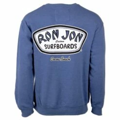 Ron Jon Custom Surfboards Crew Neck Pullover -Surf Edge Shop d800x800 10400649081 light blue ron jon custom surfboards crew neck sweatshirt back 2xl
