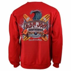 Ron Jon World Famous Sweatshirt -Surf Edge Shop d800x800 10400673050 red ron jon world famous crew neck sweatshirt back