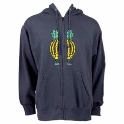 Ron Jon Pineapple Graphic Zip Hoodie -Surf Edge Shop d800x800 10410426260 blue grey ron jon pineapple zip hoodie front