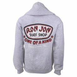 Ron Jon Trusty Badge Pullover Hoodie -Surf Edge Shop d800x800 10420616092 heather grey ash ron jon trusty badge pullover hoodie back