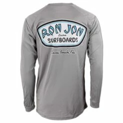 Ron Jon Custom Surfboards Long-Sleeve Sun Shirt -Surf Edge Shop d800x800 10480407092 heather grey ash ron jon custom surfboards long sleeve sun shirt back