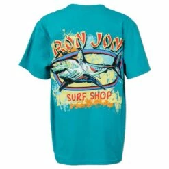 Ron Jon Kids Shark Badge Tee 11 Ron Jon Kids Shark Badge Tee -Surf Edge Shop d800x800 10500761082 aqua ron jon youth shark badge tee back