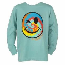 Ron Jon Kids Tie Dye Smiley Long Sleeve Tee -Surf Edge Shop d800x800 10510138117 saltwater ron jon kids tie dye smiley long sleeve tee front