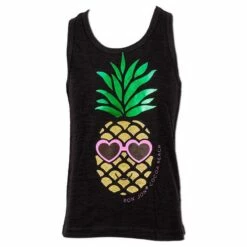 Ron Jon Kids More Pineapple Tank Top -Surf Edge Shop d800x800 11530069095 black ron jon girls more pineapple tank front