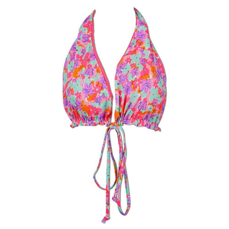 Ron Jon Juniors Ruched Floral Tri Bikini Top 3 Ron Jon Juniors Ruched Floral Tri Bikini Top