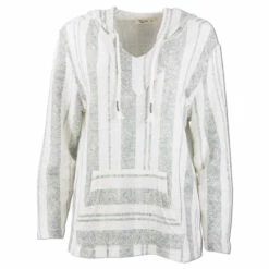 Ron Jon Juniors Striped Baja Pullover Hoodie -Surf Edge Shop d800x800 13300130070 mint ron jon juniors striped baja pullover hoodie front