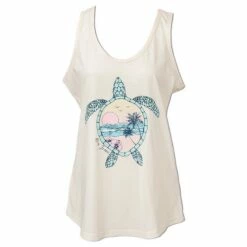 Ron Jon Junior Laced Back Tank -Surf Edge Shop d800x800 13320694002 off white ron jon juniors turtle lace back tank front