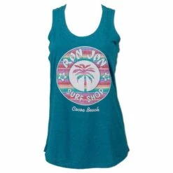 Ron Jon Junior Baja Stripe Tank -Surf Edge Shop d800x800 13320699085 teal ron jon juniors baja stripe tank front