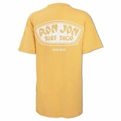 Ron Jon Juniors Icon Badge Tee -Surf Edge Shop d800x800 13340804013D mustard ron jon juniors icon badge tee back