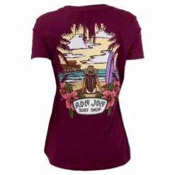 Ron Jon Juniors Hello Sunshine V-Neck Tee -Surf Edge Shop d800x800 13340839128 berry ron jon juniors hello sunshine v neck tee back
