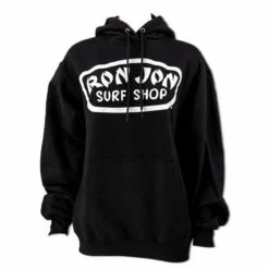Ron Jon Juniors Large Badge Oversized Hoodie -Surf Edge Shop d800x800 13350704095D black ron jon lage badge oversized junior hoodie front