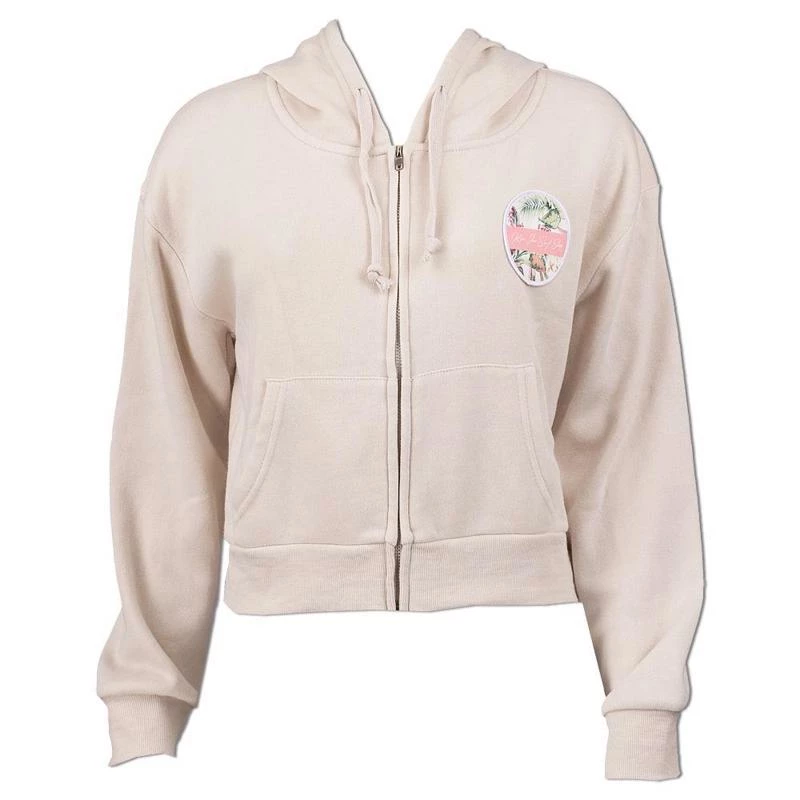 Ron Jon Ladies Patch Burnout Crop Zip Hoodie 3 Ron Jon Ladies Patch Burnout Crop Zip Hoodie