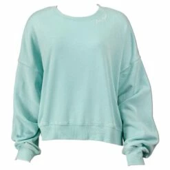 Ron Jon Juniors Signature Burnout Crop Sweatshirt -Surf Edge Shop d800x800 13350994070 mint ron jon juniors signature burnout crop sweatshirt front