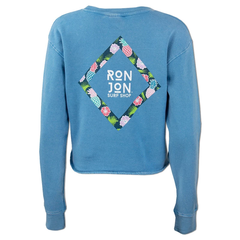 Ron Jon Juniors Tropic Frame Crop Fleece Pullover 5 Ron Jon Juniors Tropic Frame Crop Fleece Pullover - Image 3