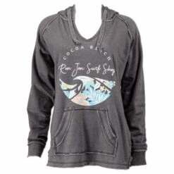 Ron Jon Juniors Tropical Wave Hooded Sweatshirt -Surf Edge Shop d800x800 13351000091 grey ron jon juniors tropical wave hoodie front