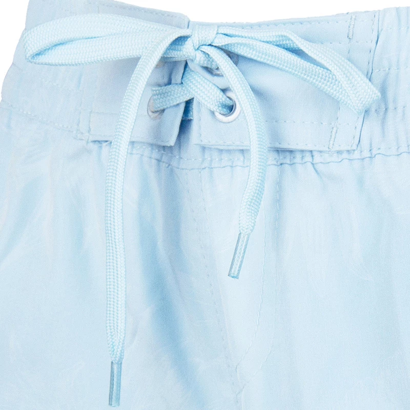 Ron Jon Juniors Light Blue Palm Print Boardshort 6 Ron Jon Juniors Light Blue Palm Print Boardshort - Image 4