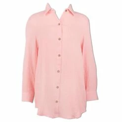 Ron Jon Ladies Gauze Long Sleeve Button Down Shirt -Surf Edge Shop d800x800 14320001039 light pink ron jon ladies gauze long sleeve button down shirt