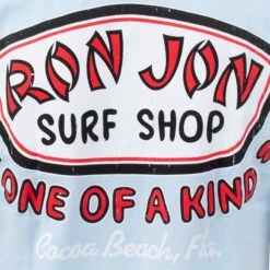 Ron Jon Cocoa Beach Trusty Badge Unisex Tee -Surf Edge Shop d800x800 17030402081 light blue ron jon trusty badge tee close up