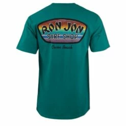 Ron Jon Blanket Badge Tee -Surf Edge Shop d800x800 17030844085 teal ron jon blanket badge tee back
