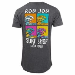 Ron Jon Square Wave Tee -Surf Edge Shop d800x800 17040217093D charcoal ron jon square wave tee back
