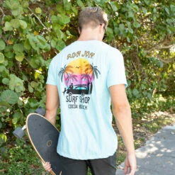 Ron Jon Dog And Car Tee -Surf Edge Shop d800x800 17040219081 light blue ron jon dog car tee lifestyle 2