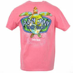 Ron Jon Sea Turtle Tee -Surf Edge Shop d800x800 17040315115 cranberry ron jon sea turtle tee back