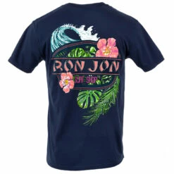 Ron Jon Floral Surf Tee -Surf Edge Shop d800x800 17040317086 navy ron jon cocoa beach floral surf tee back