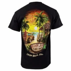 Ron Jon The Good Life Tee -Surf Edge Shop d800x800 17060198095D black ron jon the good life tee back