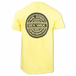 Sex Wax Plain Star Tee -Surf Edge Shop d800x800 20102581010D yellow sex wax plain star tee back