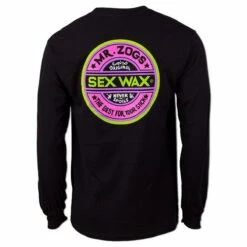 Sex Wax Black Flouro Long-Sleeve Tee -Surf Edge Shop d800x800 20115383095 sex wax flouro black long sleeve tee back