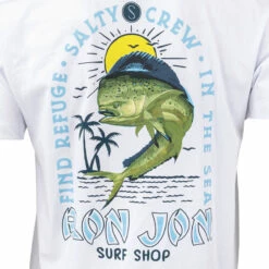 Salty Crew Ron Jon White Mahi Mayhem Tee -Surf Edge Shop d800x800 20140708001 salty crew ron jon white mahi mayhem tee back graphic