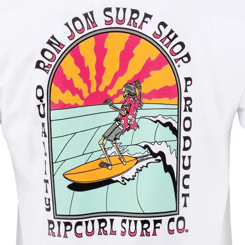 Rip Curl Ron Jon White Skelly Tee 6 Rip Curl Ron Jon White Skelly Tee - Image 4