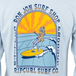 Rip Curl Ron Jon Light Blue Skelly Long-Sleeve Tee -Surf Edge Shop d800x800 20140721081 rip curl ron jon light blue skelly long sleeve tee back graphic