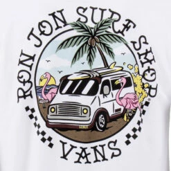 Vans Ron Jon White Beach Advisory Long-Sleeve Tee -Surf Edge Shop d800x800 20140724001 vans ron jon white beach advisory ls tee back graphic