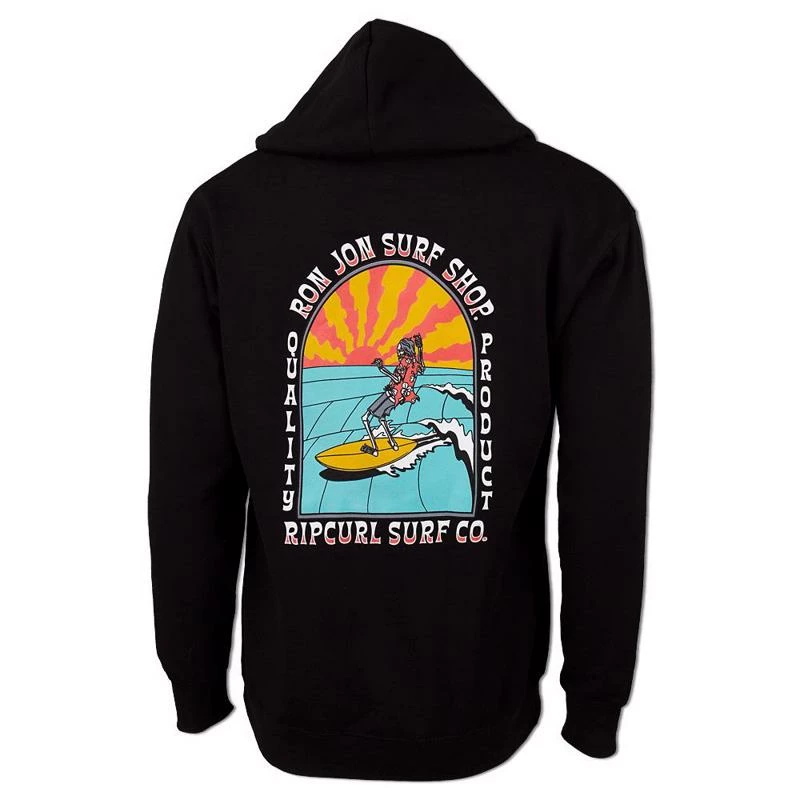 Rip Curl Ron Jon Black Skelly Hoodie 4 Rip Curl Ron Jon Black Skelly Hoodie - Image 2