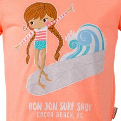 Earth Nymph Ron Jon Surfer Girl Kids Tee -Surf Edge Shop d800x800 40160097030 peach earth nymph ron jon surfer girl kids tee front graphic